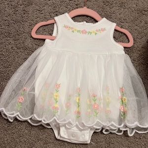 Little Me Dress with tulle (6 months)